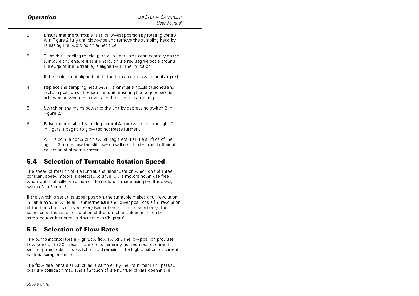 Casella CEL Airborne bacteria sampler User Manual | Page 8 / 16