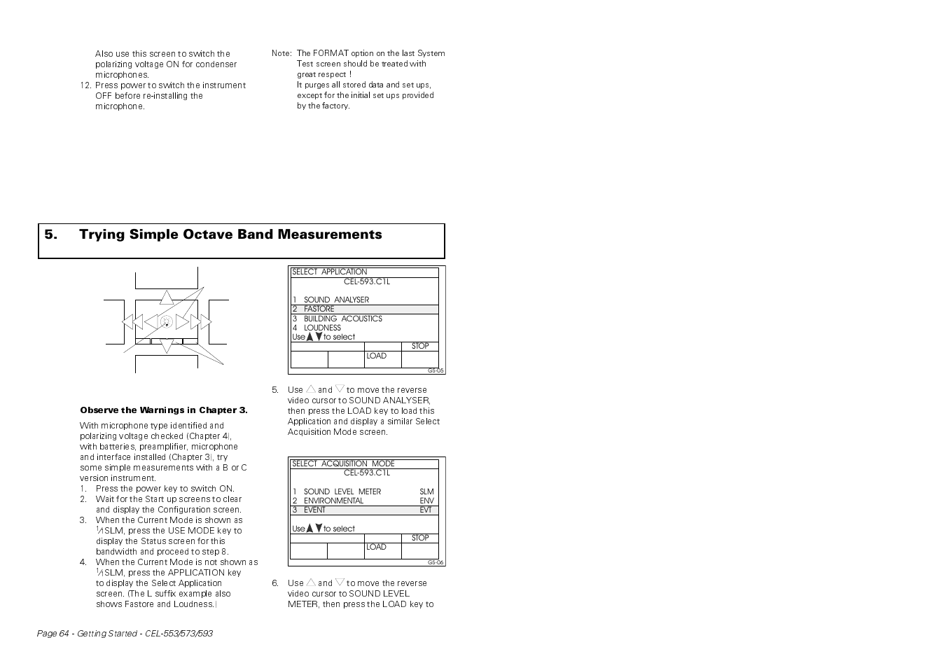 Trying simple octave band measurements | Casella CEL CEL-593 User Manual | Page 6 / 16