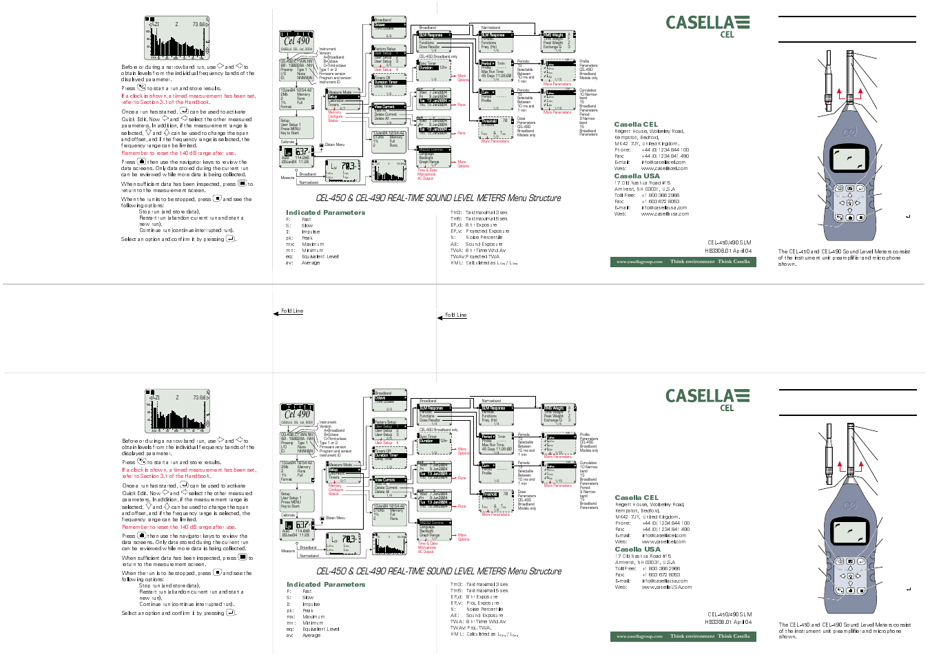 Cel 490 | Casella CEL CEL-490 User Manual | Page 2 / 2