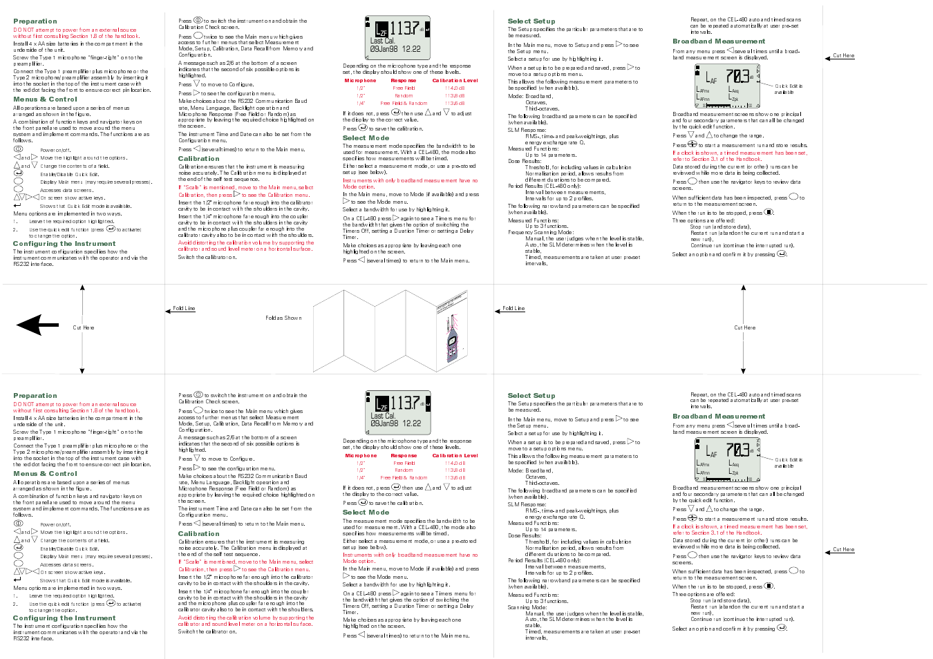 Casella CEL CEL-480 User Manual | 2 pages