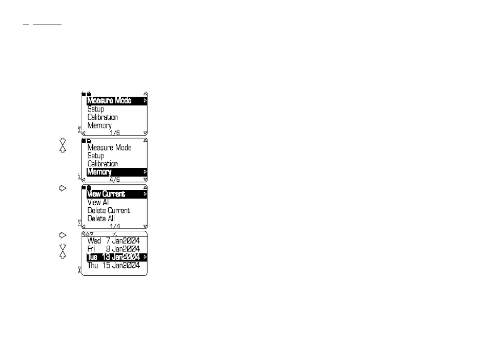 2 recall stored data, Operation | Casella CEL CEL-450 User Manual | Page 54 / 77