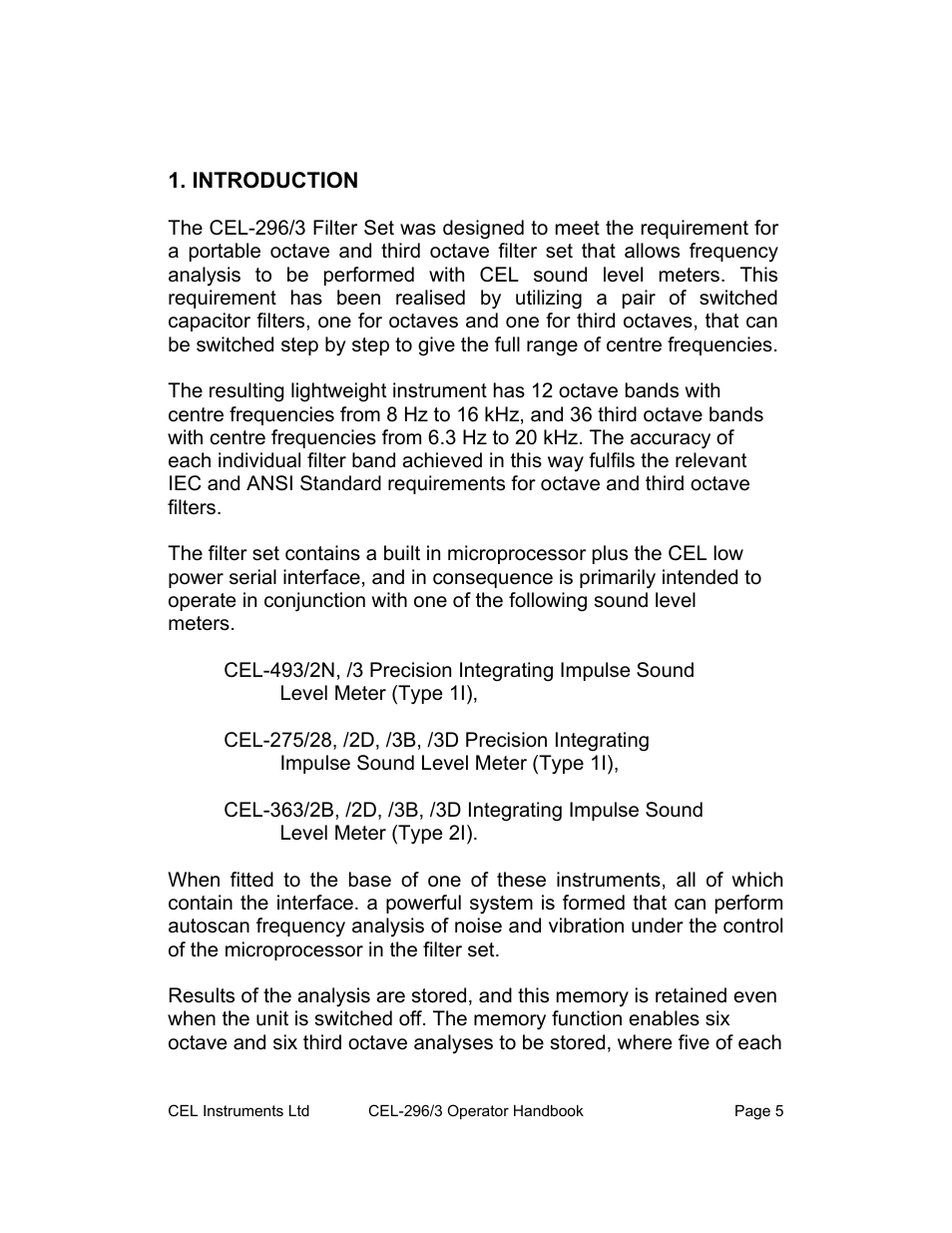 Casella CEL CEL-296 User Manual | Page 5 / 68