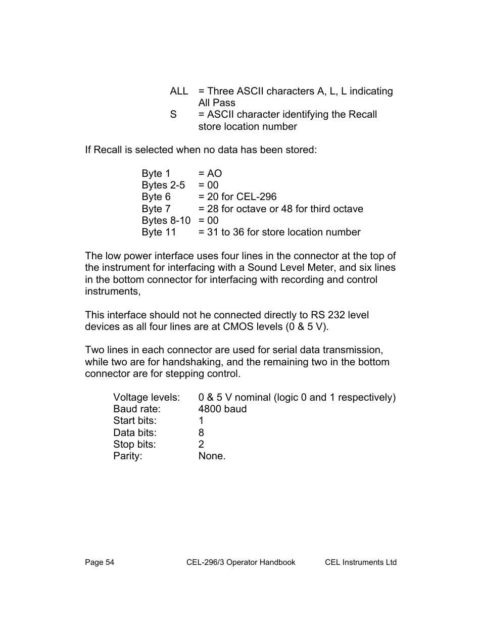 Casella CEL CEL-296 User Manual | Page 54 / 68