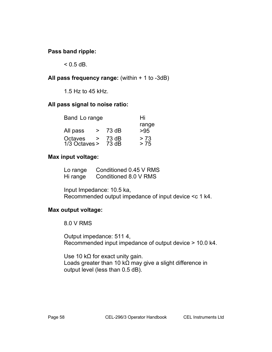 Casella CEL CEL-296 User Manual | Page 58 / 68