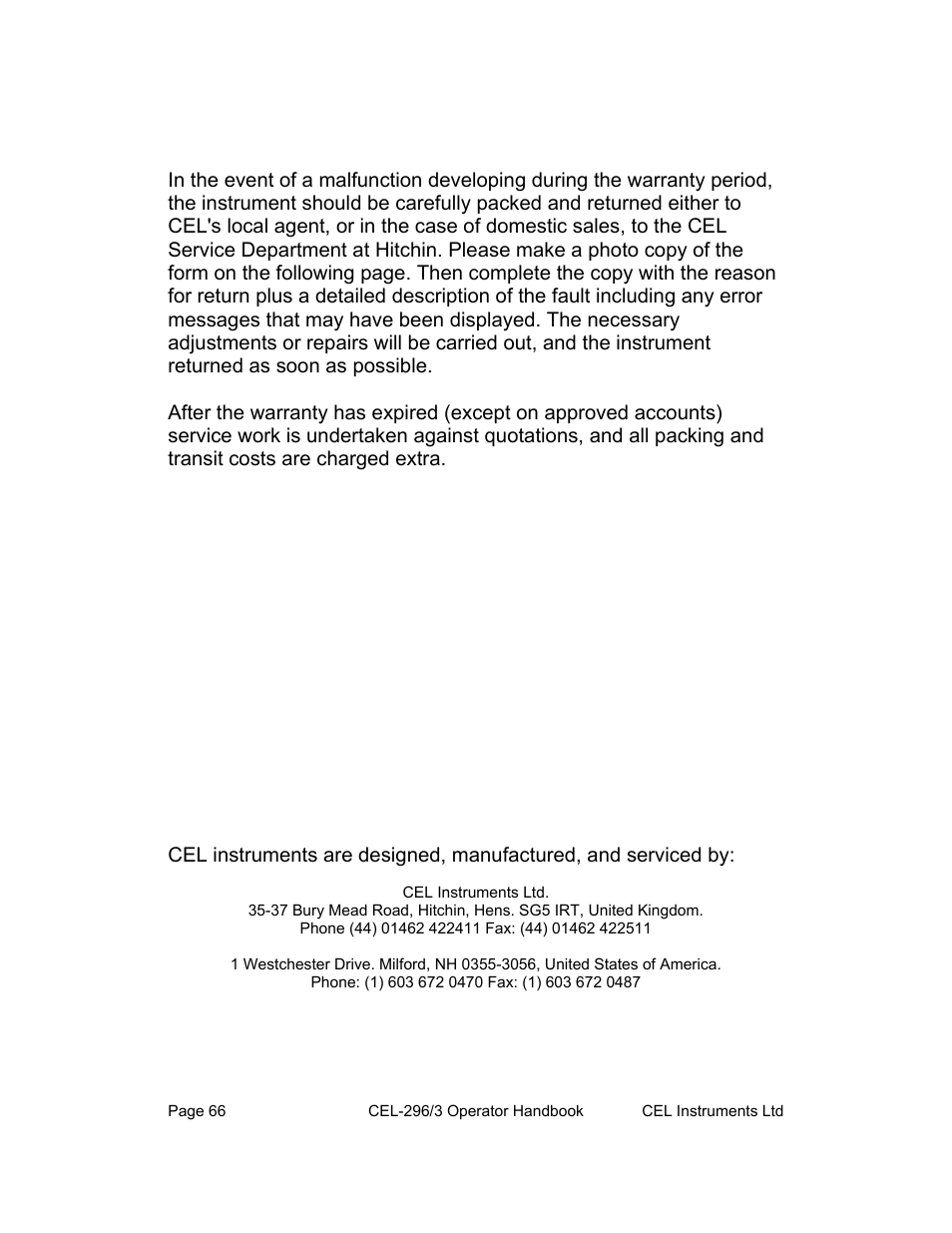 Casella CEL CEL-296 User Manual | Page 66 / 68