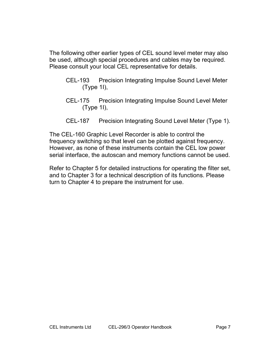 Casella CEL CEL-296 User Manual | Page 7 / 68