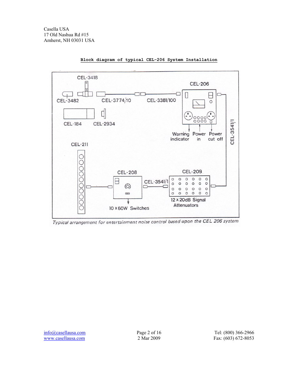 Casella CEL CEL-206 User Manual | Page 2 / 16