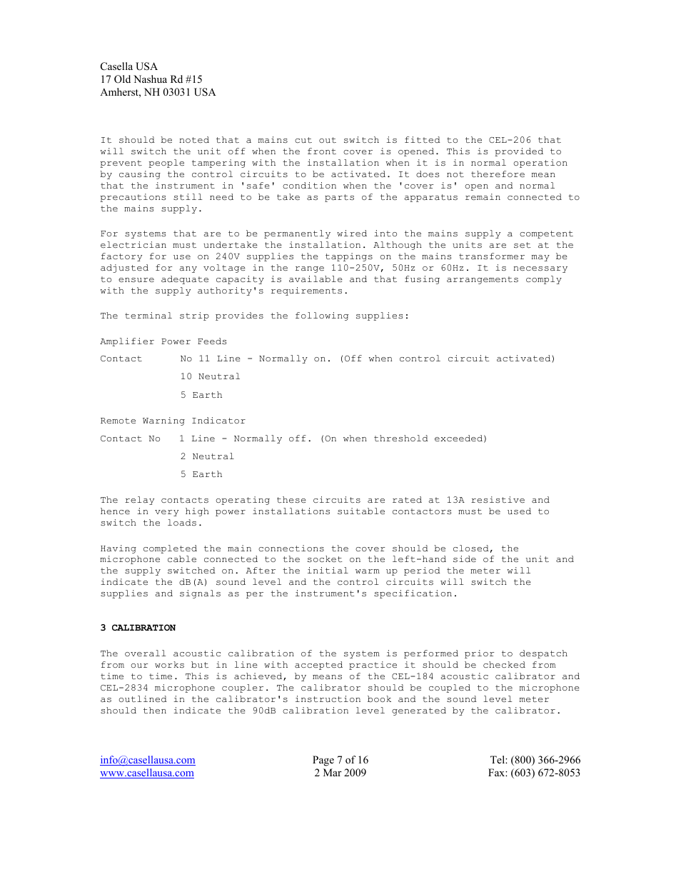 Casella CEL CEL-206 User Manual | Page 7 / 16