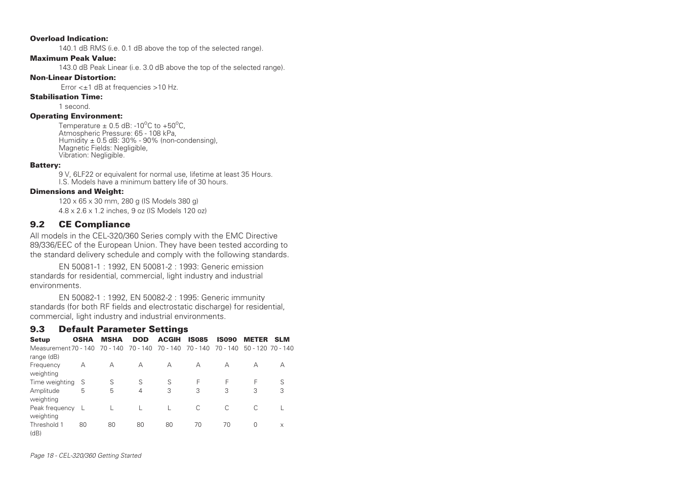 Casella CEL CEL-360S User Manual | Page 18 / 24