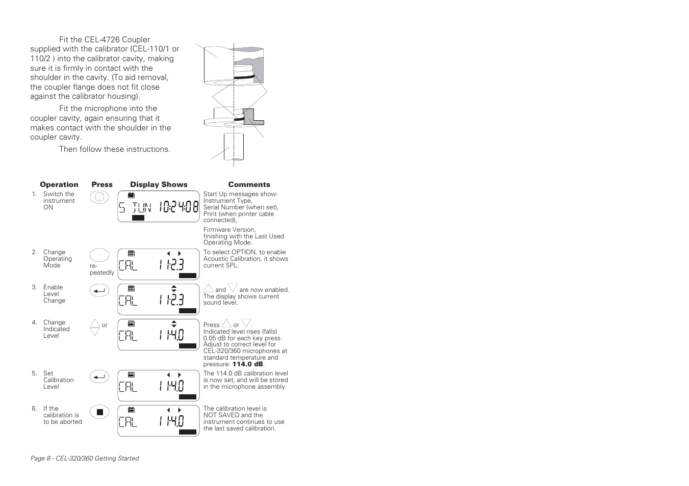 Casella CEL CEL-360S User Manual | Page 8 / 24