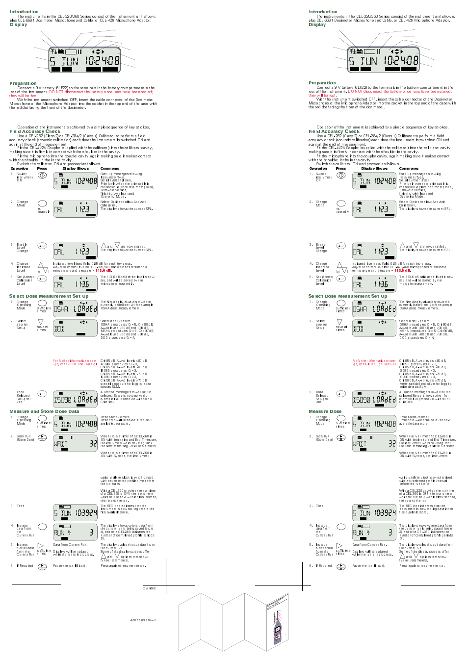 Casella CEL CEL-360 User Manual | 2 pages