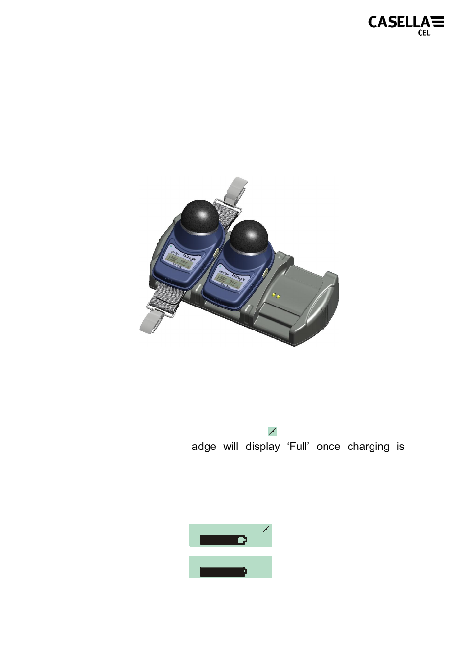 4 charging the cel-35x, 1 charging, Figure 5 | Figure 6 | Casella CEL CEL-35X dBadge User Manual | Page 11 / 48