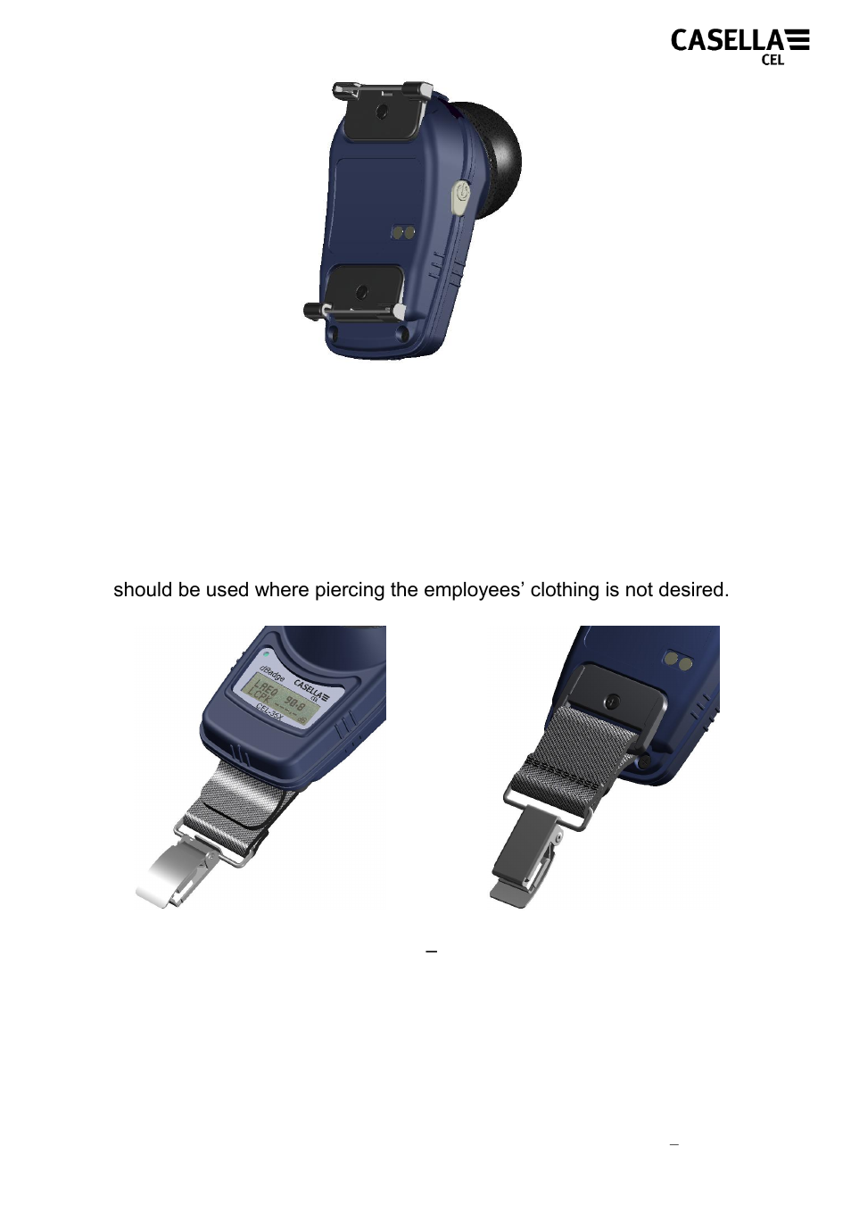 2 cel-6352 crocodile clip mounting kit, Figure 26, Figure 27 | Casella CEL CEL-35X dBadge User Manual | Page 29 / 48