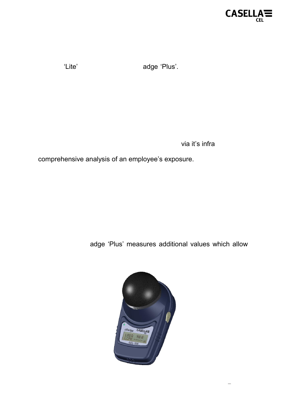 1 introduction | Casella CEL CEL-35X dBadge User Manual | Page 5 / 48