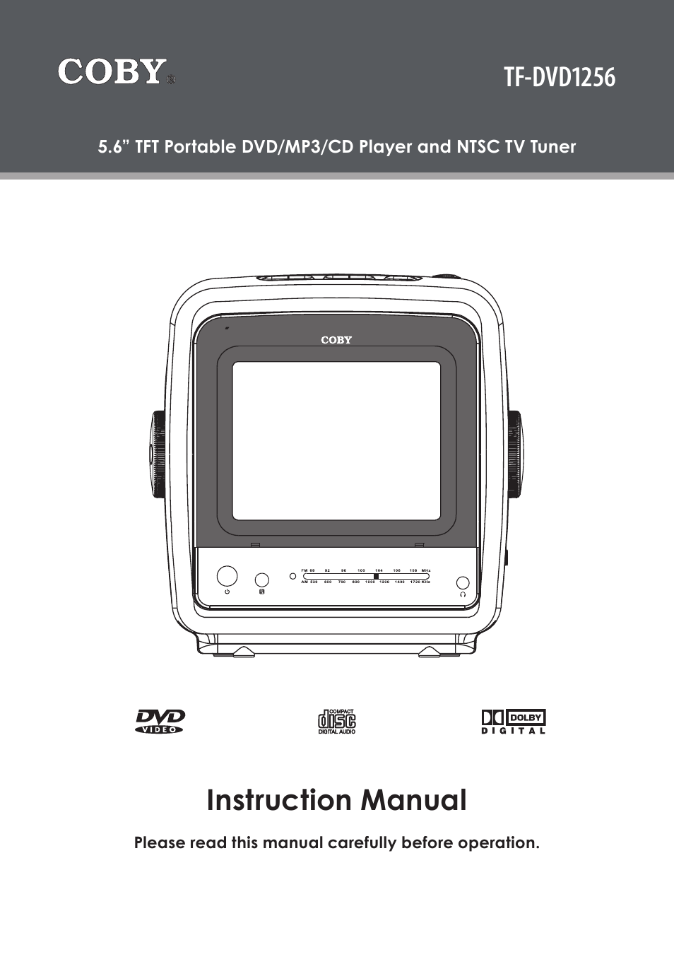 COBY electronic TF-DVD1256 User Manual | 32 pages