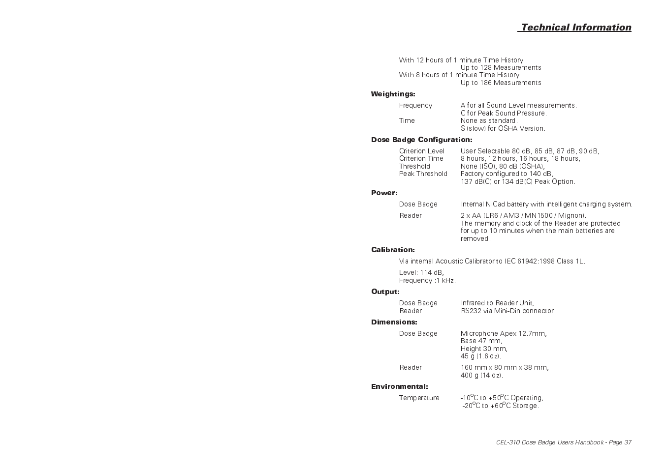 Casella CEL CEL-310 User Manual | Page 37 / 45