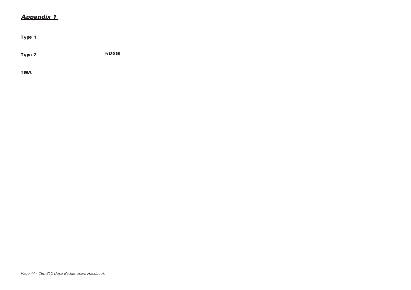 Appendix 1 | Casella CEL CEL-310 User Manual | Page 44 / 45