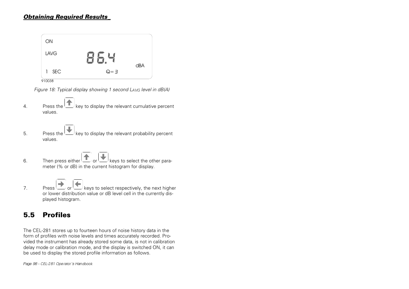 5 profiles | Casella CEL CEL-281 User Manual | Page 107 / 147
