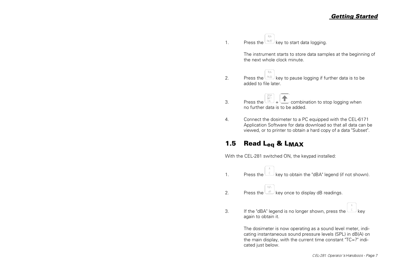 5 read l | Casella CEL CEL-281 User Manual | Page 15 / 147