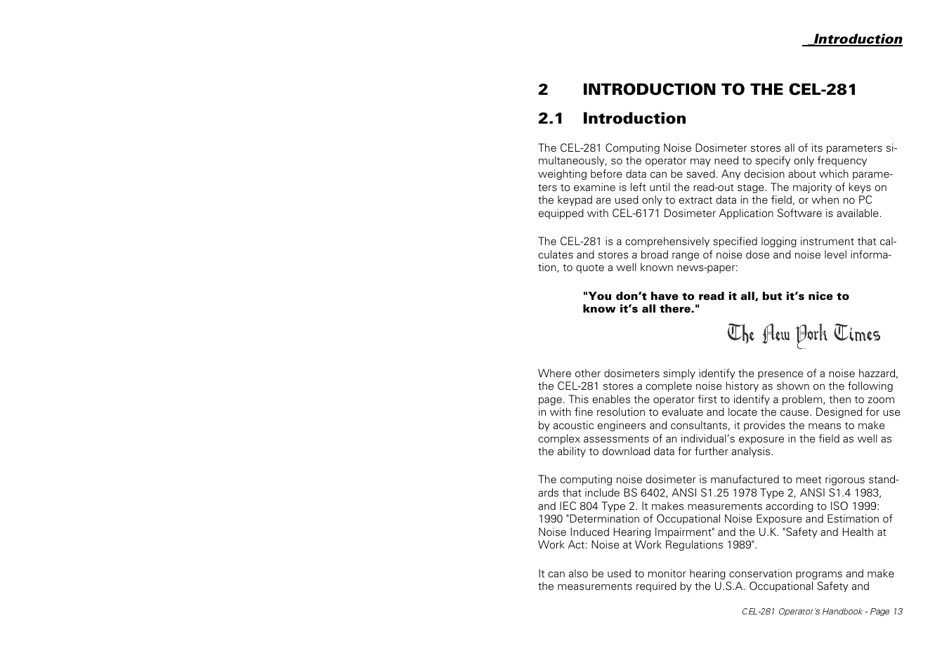 Casella CEL CEL-281 User Manual | Page 21 / 147