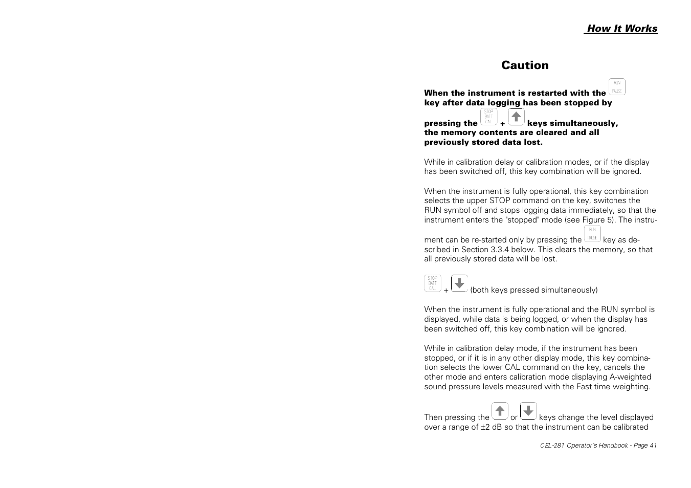 Caution | Casella CEL CEL-281 User Manual | Page 49 / 147