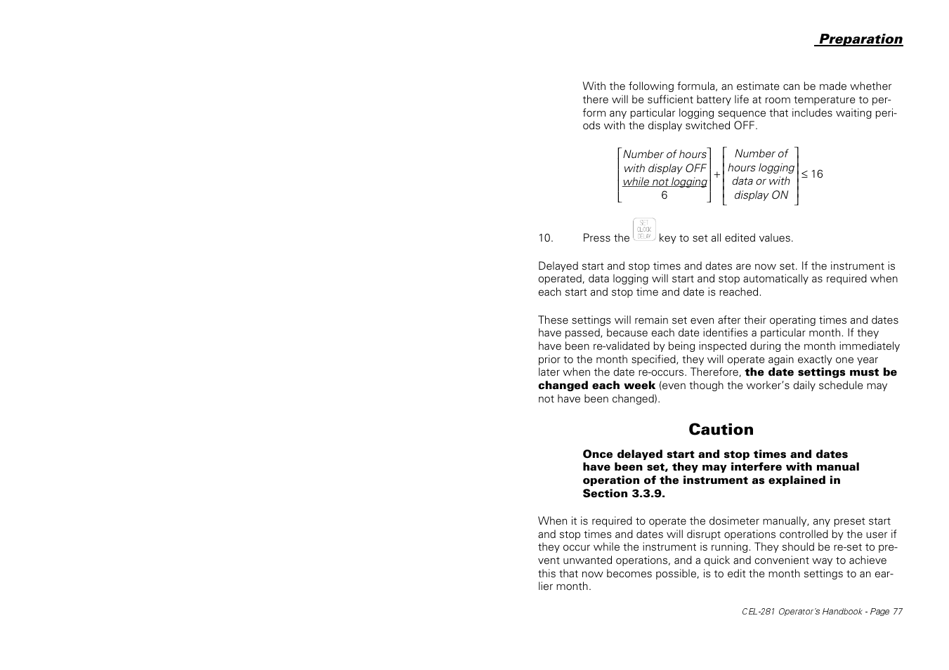 Caution | Casella CEL CEL-281 User Manual | Page 86 / 147