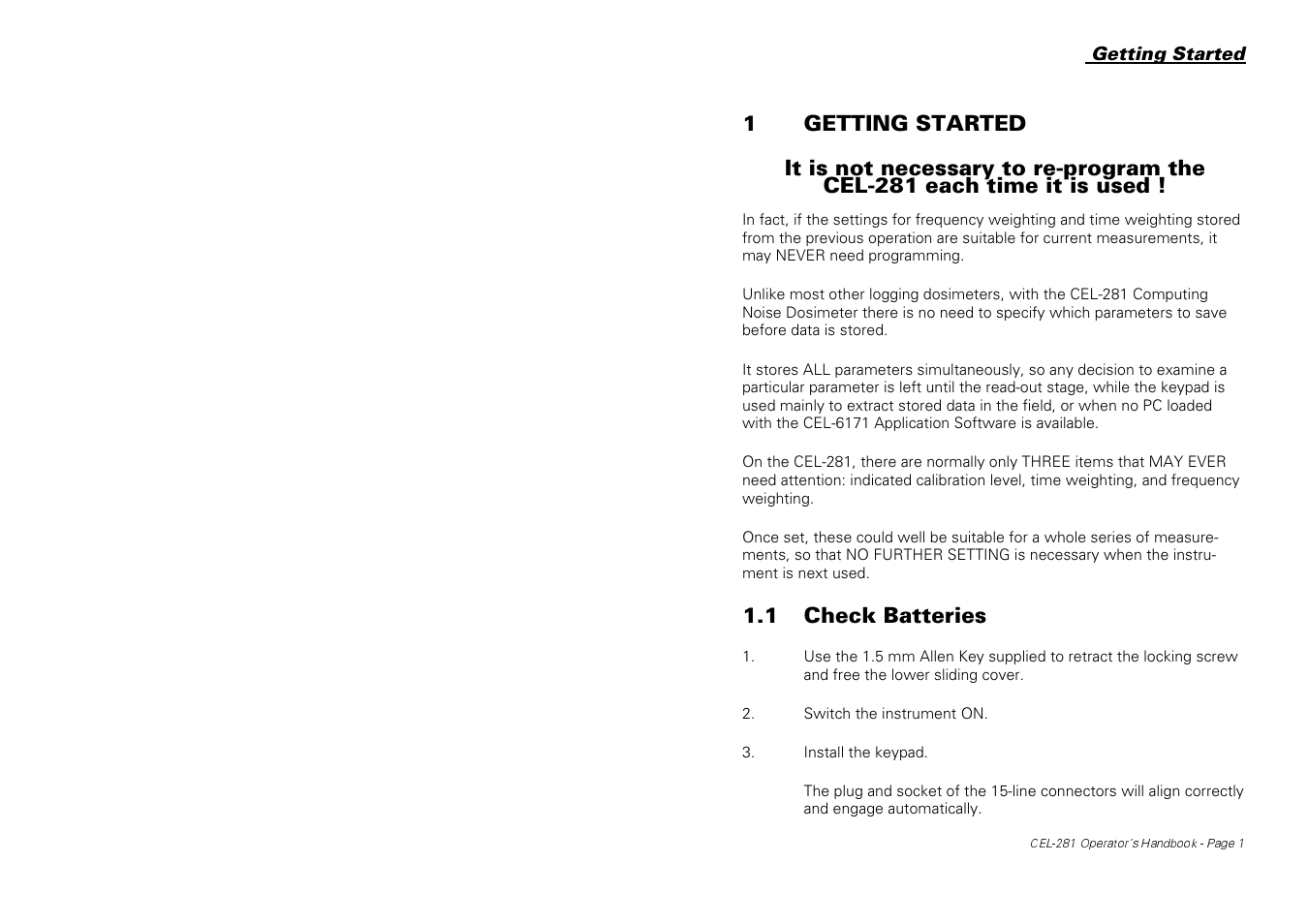 Casella CEL CEL-281 User Manual | Page 9 / 147