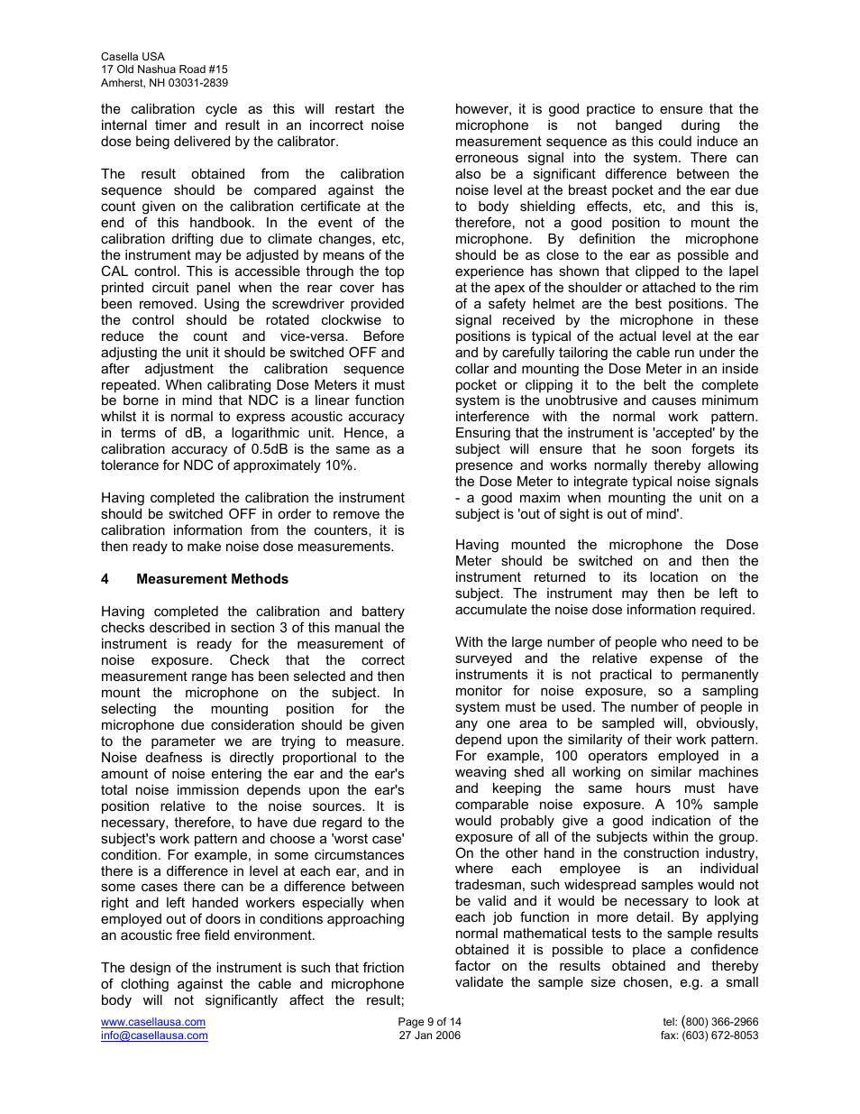 Casella CEL CEL-181 User Manual | Page 9 / 14