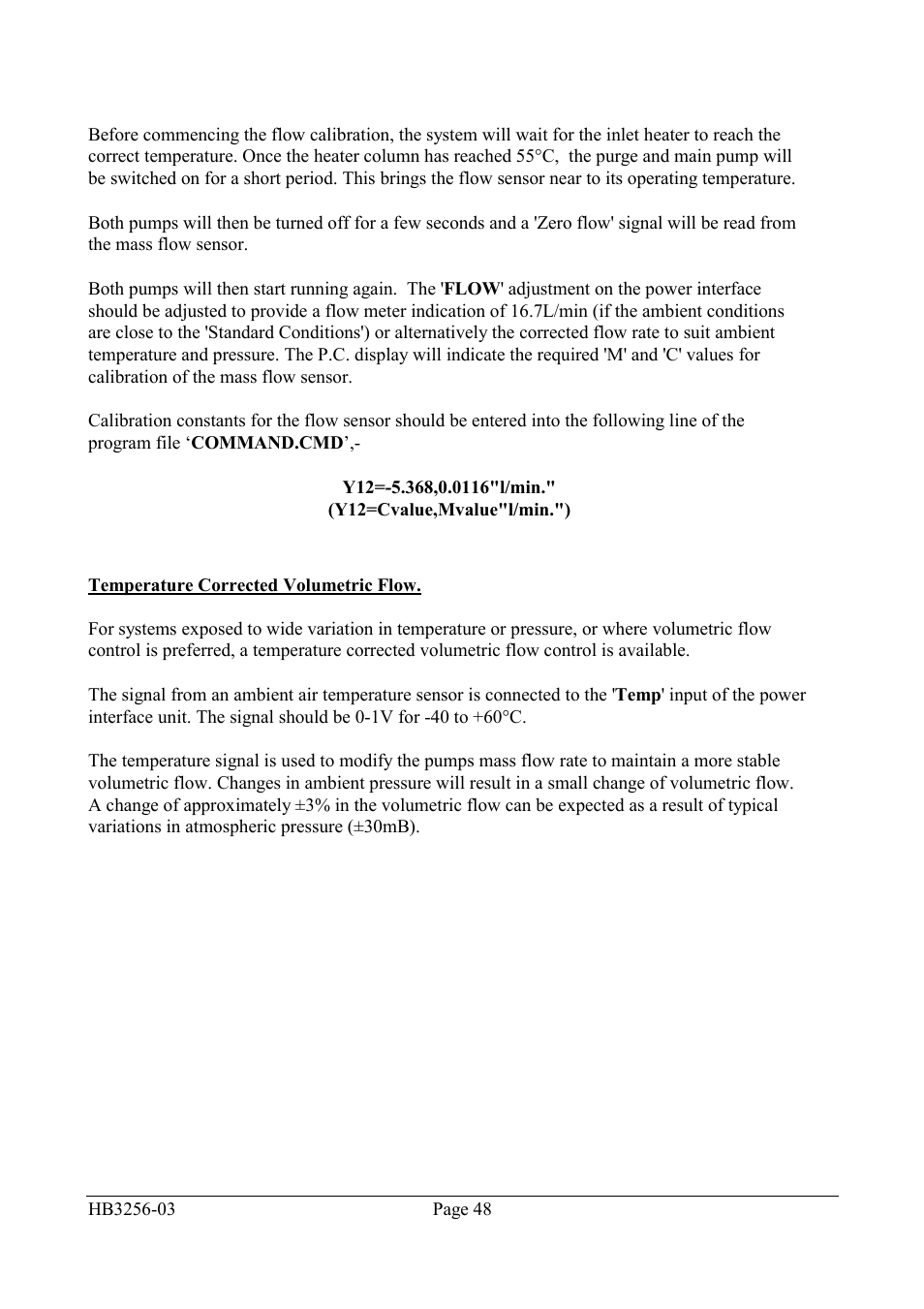 Temperature corrected volumetric flow | Casella CEL Airborne particulate monitoring system User Manual | Page 50 / 53