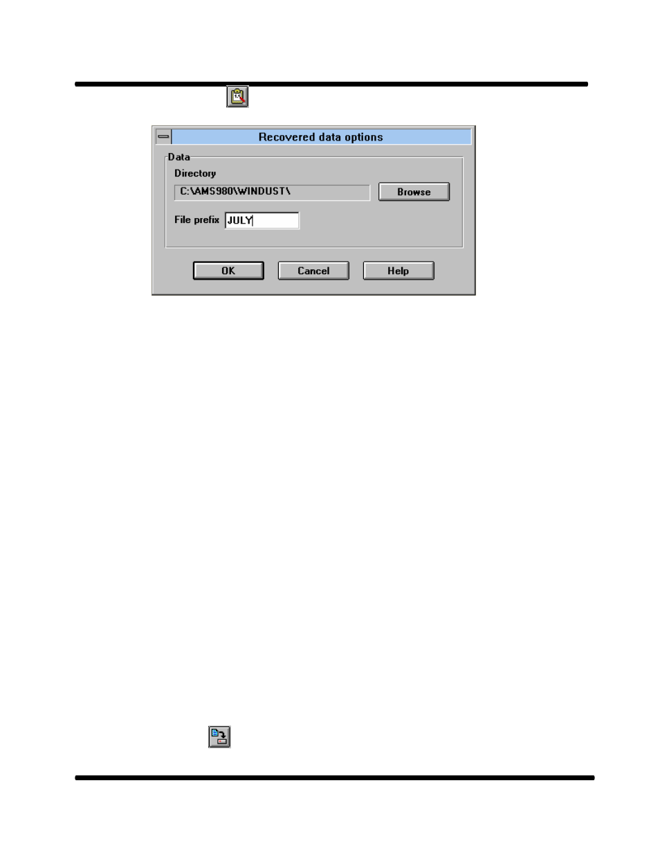 Recovered data options | Casella CEL Microdust 880 IS real time dust monitor User Manual | Page 24 / 51