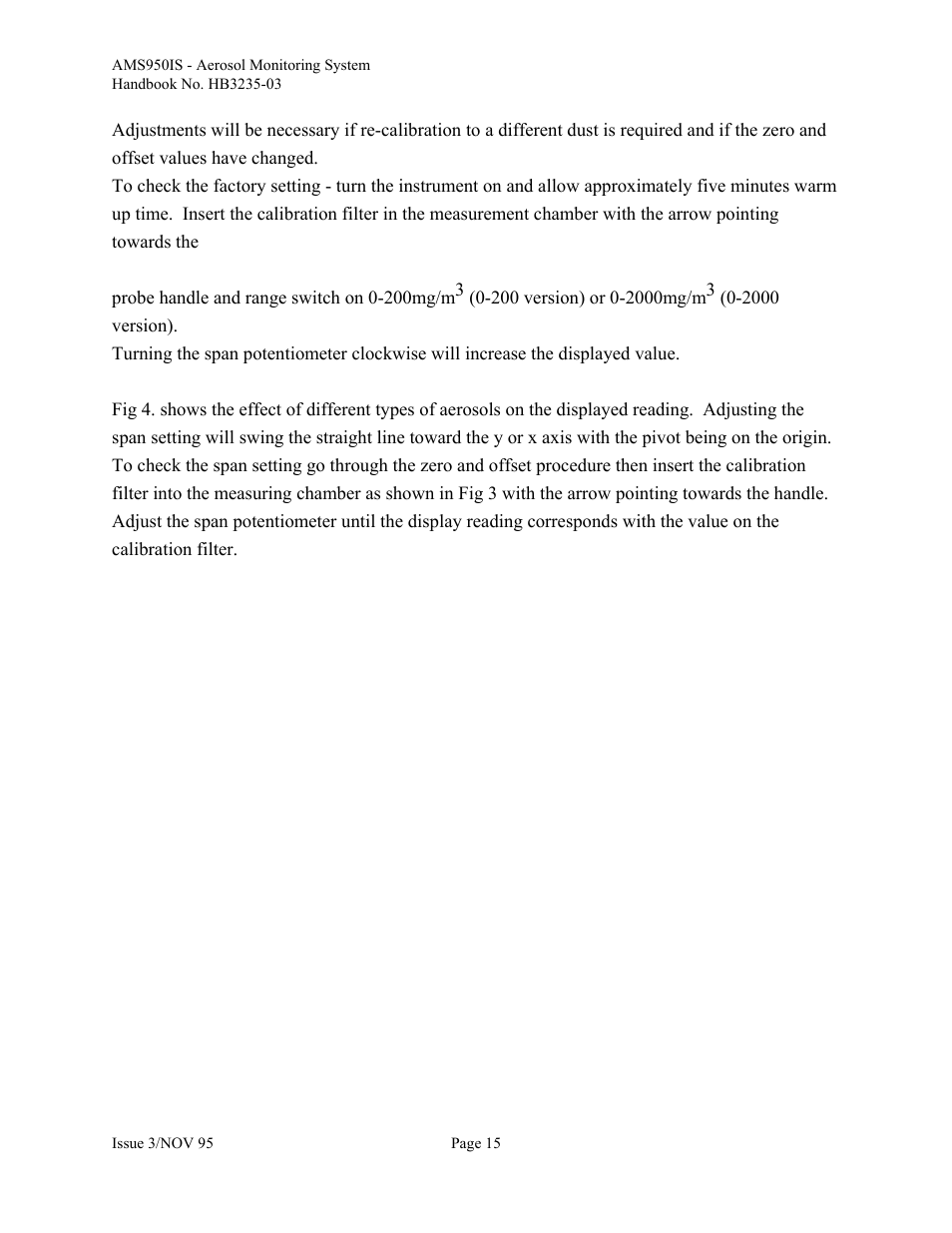 Casella CEL Airborne particulate monitor (AMS950-IS) User Manual | Page 15 / 22
