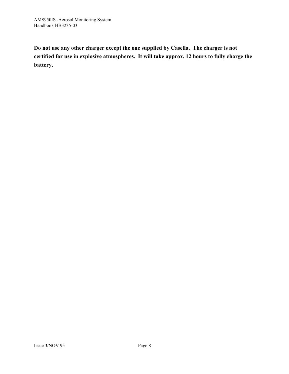 Casella CEL Airborne particulate monitor (AMS950-IS) User Manual | Page 8 / 22