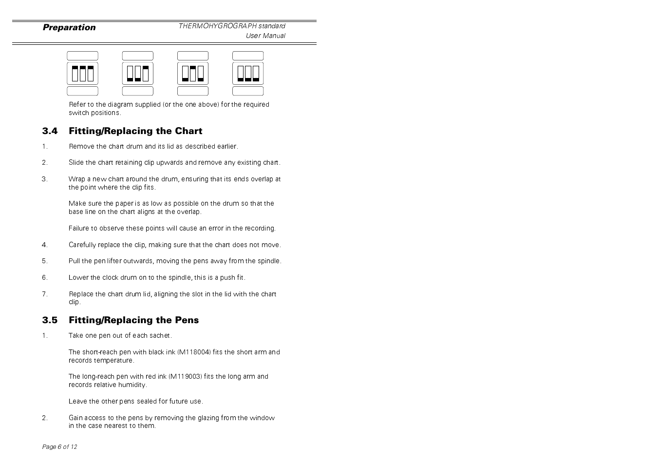Casella CEL Thermohygrograph standard model User Manual | Page 6 / 12