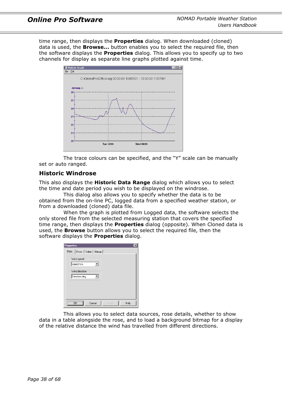 Online pro software | Casella CEL Nomad portable weather station User Manual | Page 38 / 68