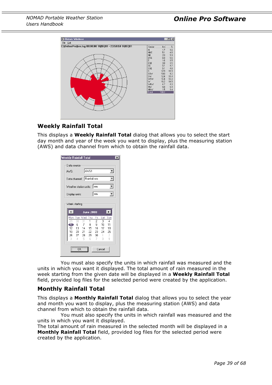 Online pro software | Casella CEL Nomad portable weather station User Manual | Page 39 / 68