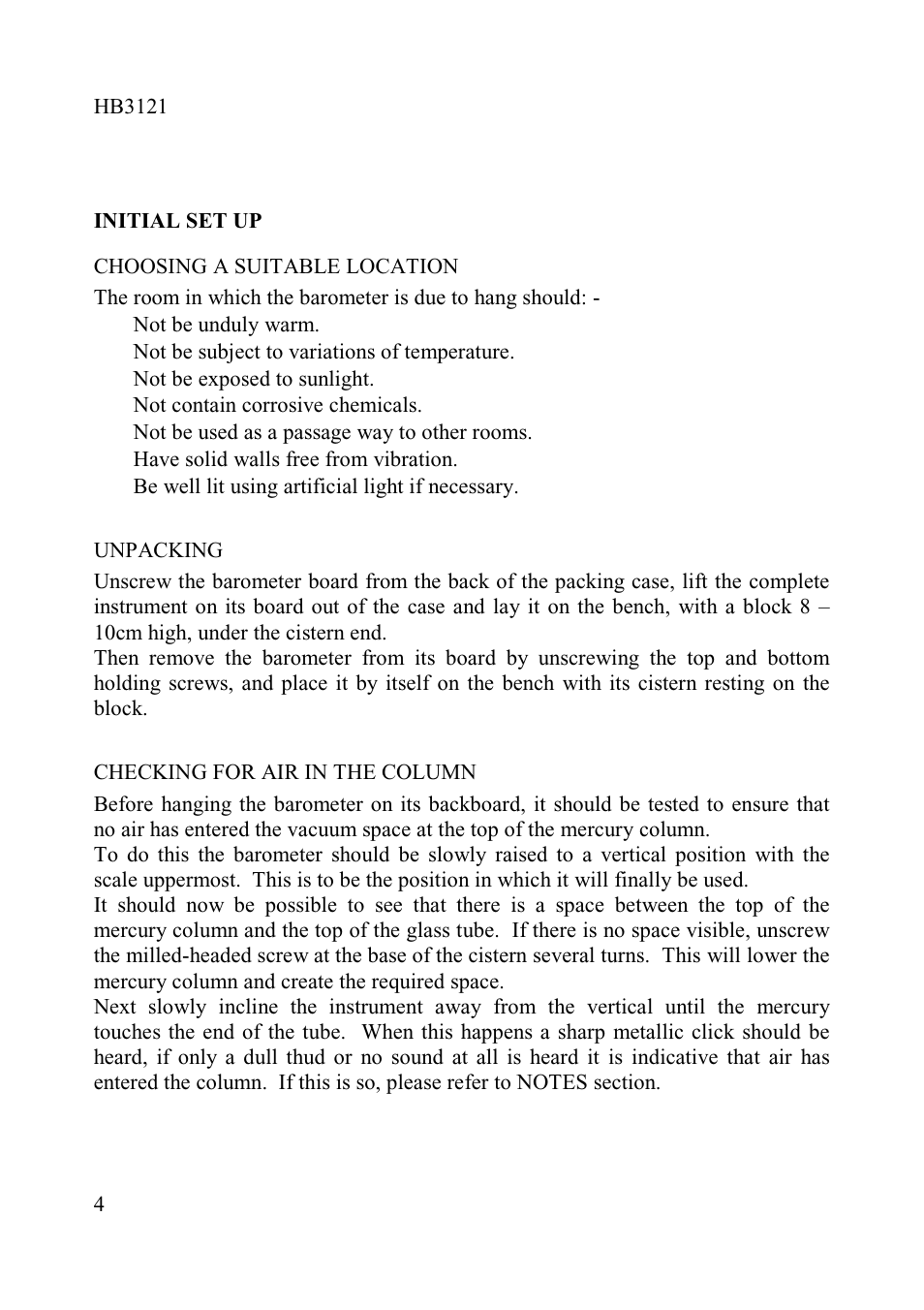 Casella CEL Fortin barometer User Manual | Page 4 / 11