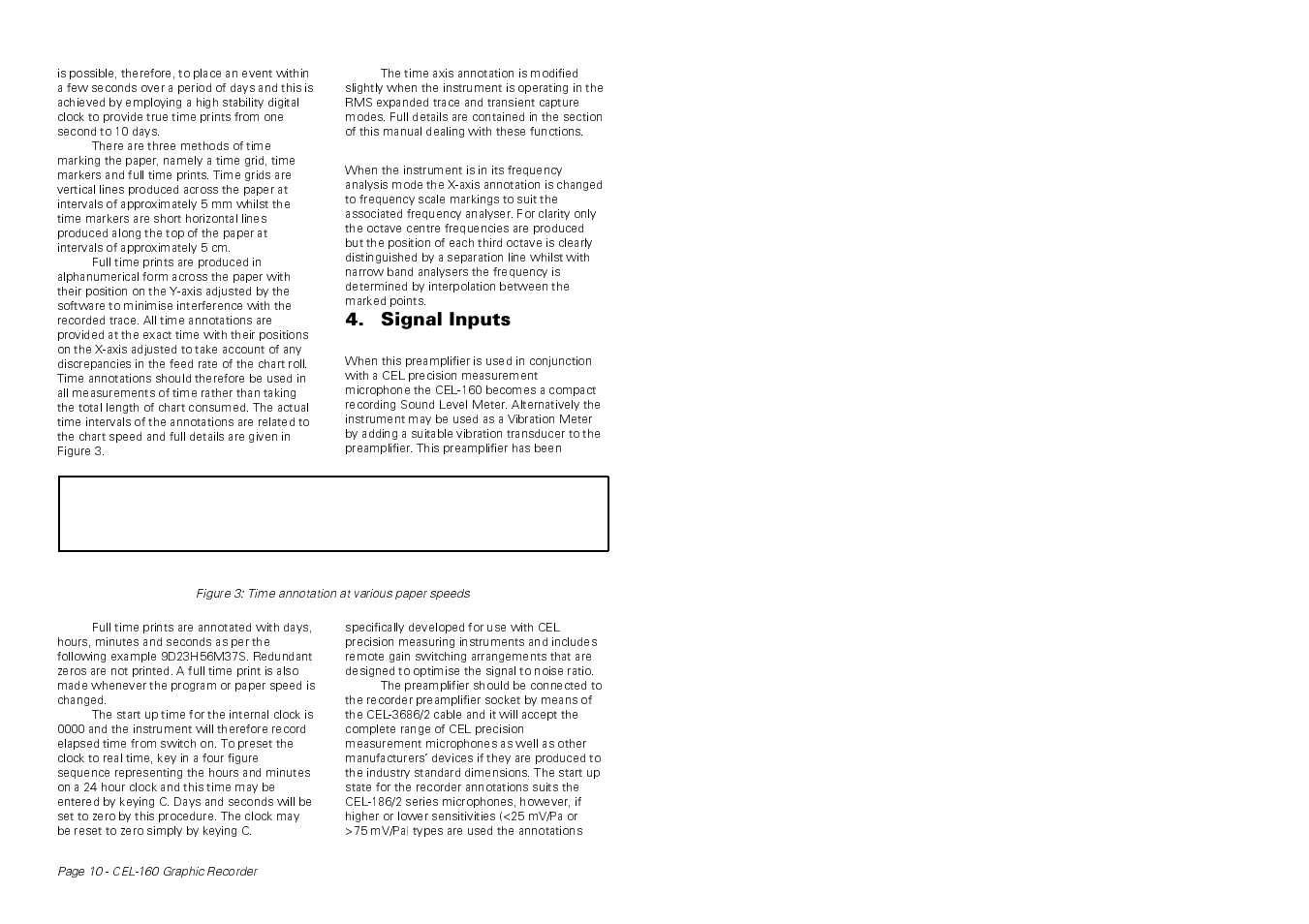 Signal inputs | Casella CEL CEL-160 User Manual | Page 10 / 24
