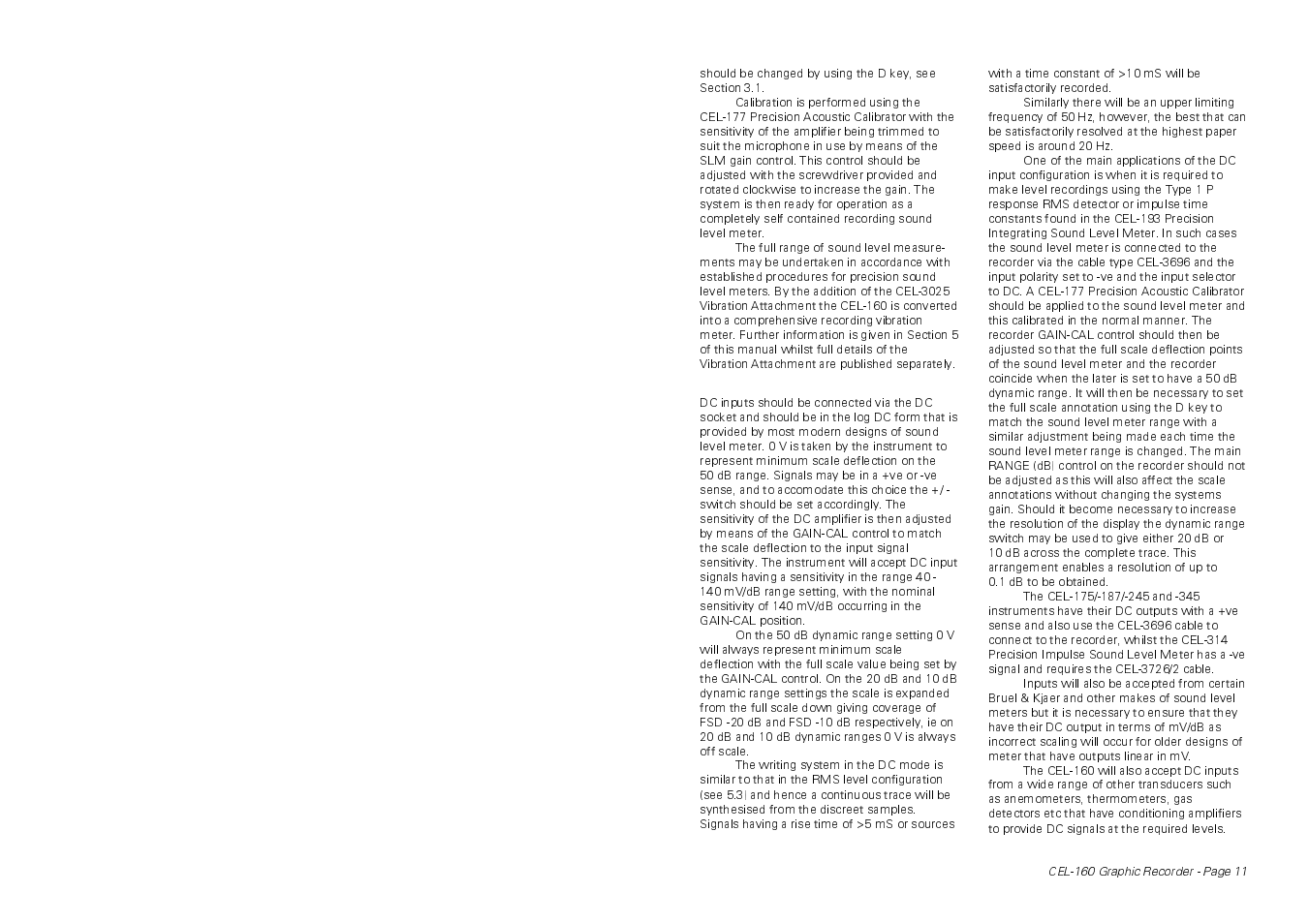 Casella CEL CEL-160 User Manual | Page 11 / 24