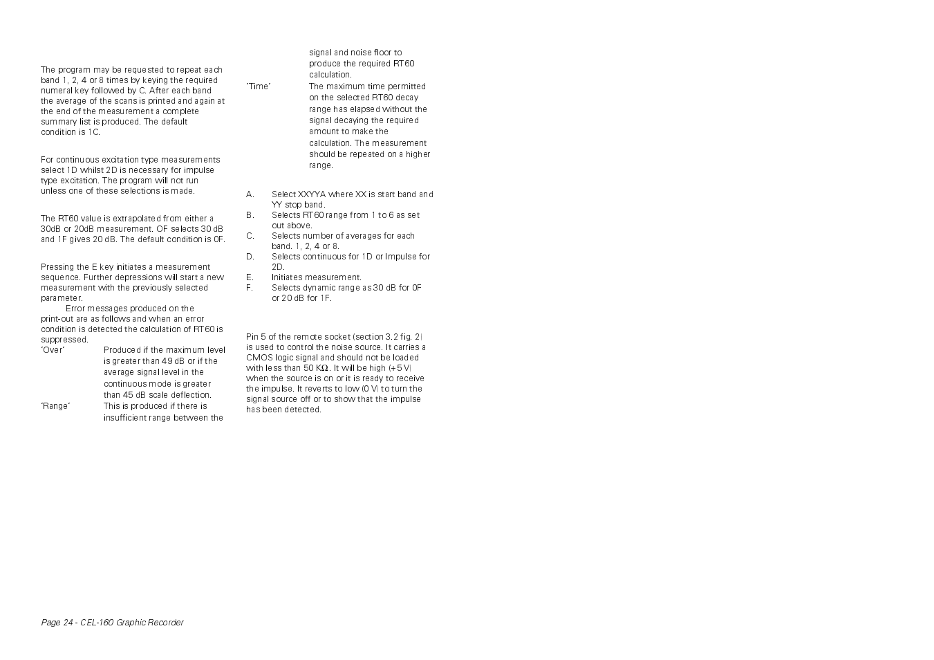 Casella CEL CEL-160 User Manual | Page 24 / 24