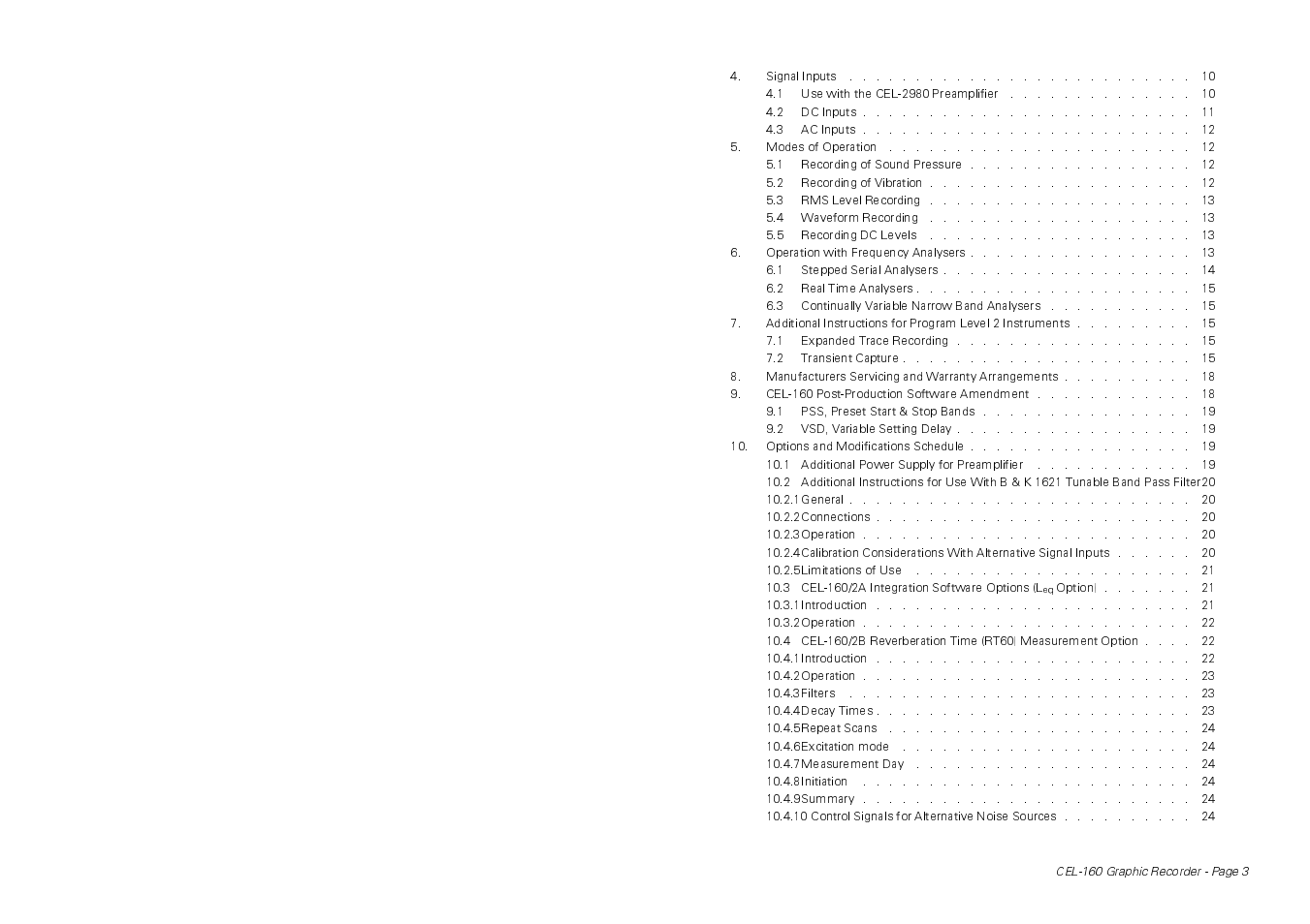 Casella CEL CEL-160 User Manual | Page 3 / 24
