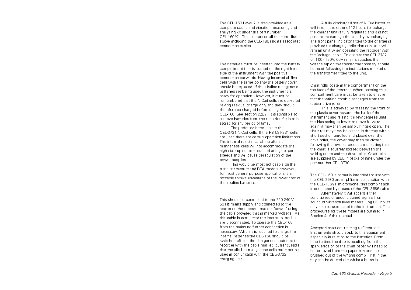 Casella CEL CEL-160 User Manual | Page 5 / 24