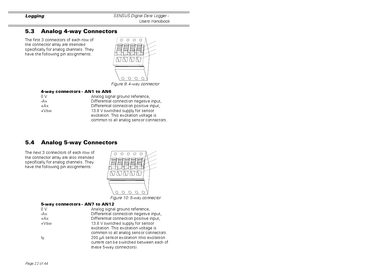 Casella CEL Sensus data logger unit User Manual | Page 22 / 44