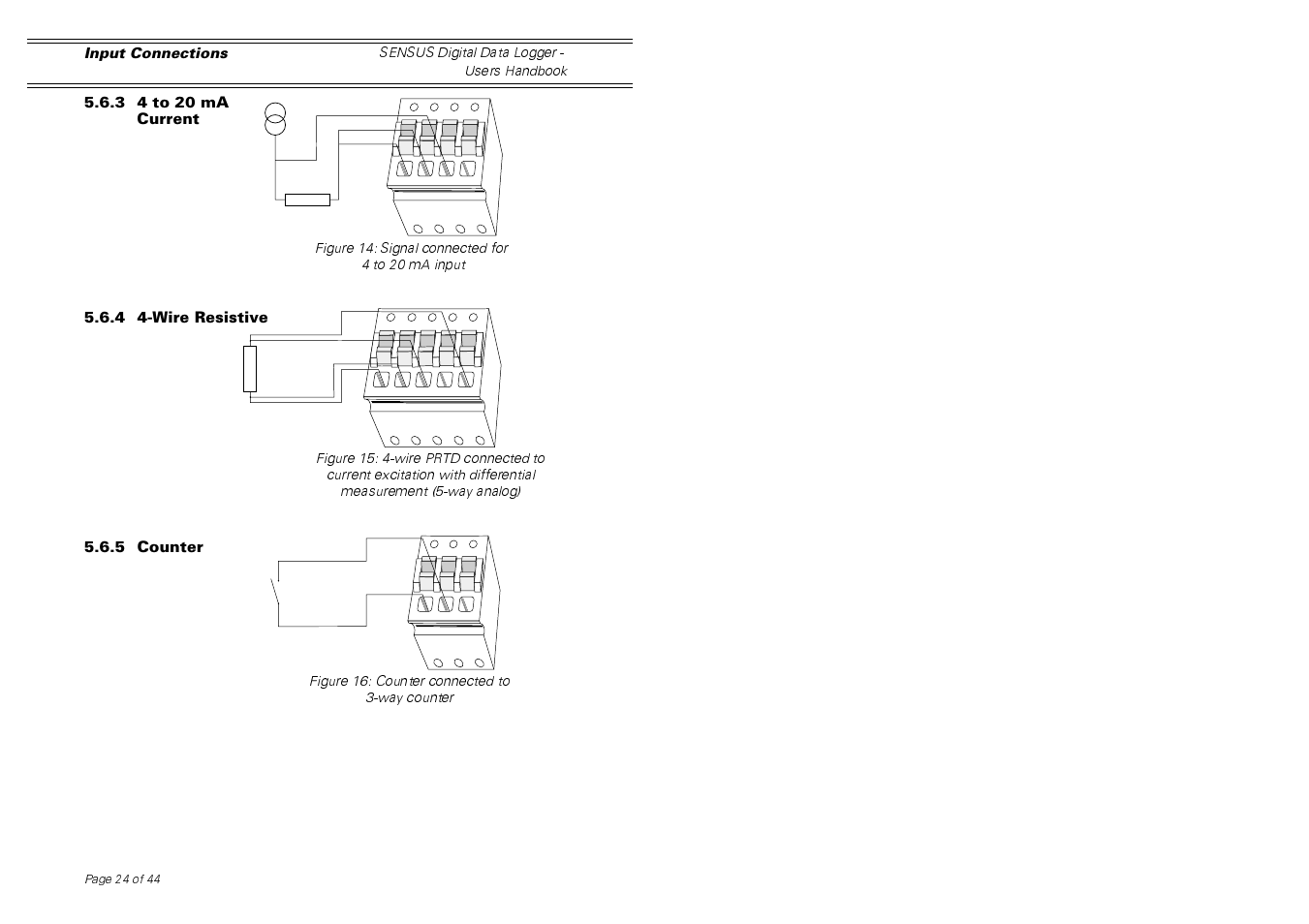 Casella CEL Sensus data logger unit User Manual | Page 24 / 44