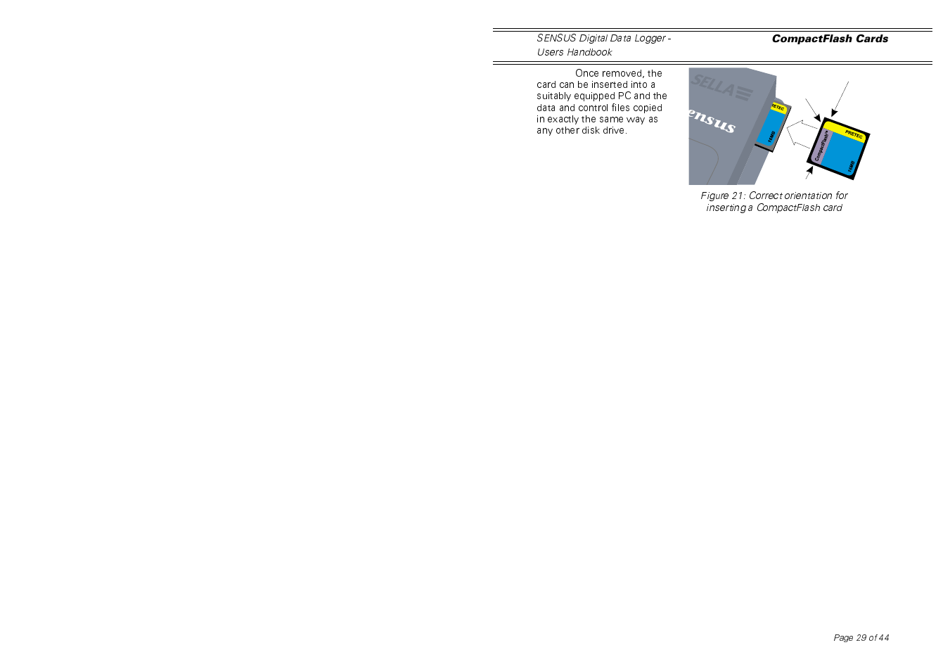 Casella CEL Sensus data logger unit User Manual | Page 29 / 44