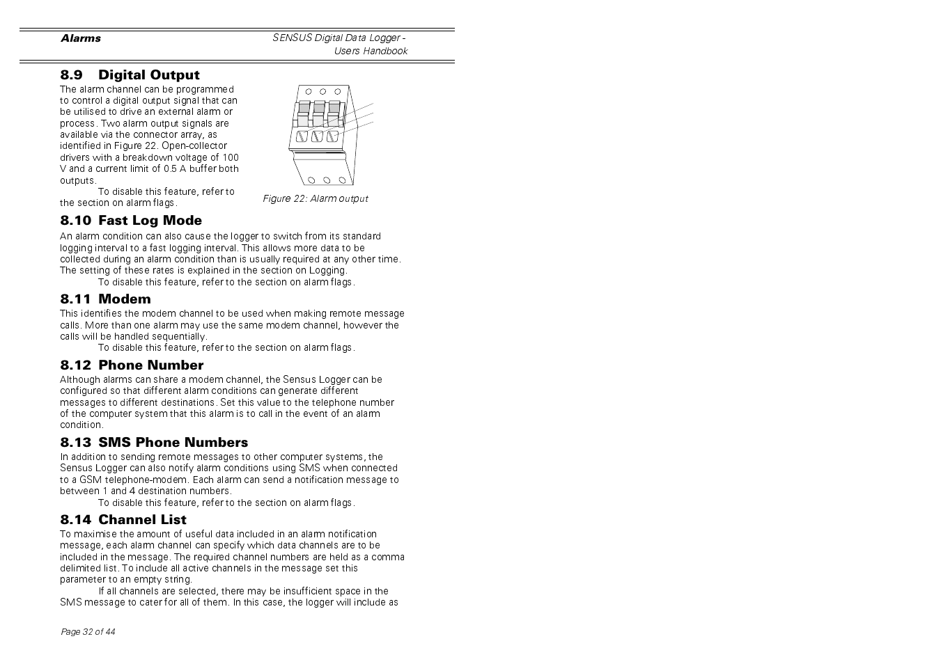 Casella CEL Sensus data logger unit User Manual | Page 32 / 44