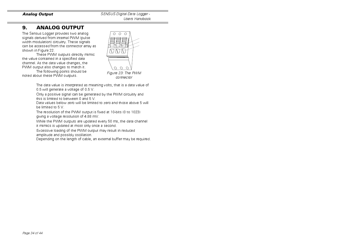 Casella CEL Sensus data logger unit User Manual | Page 34 / 44