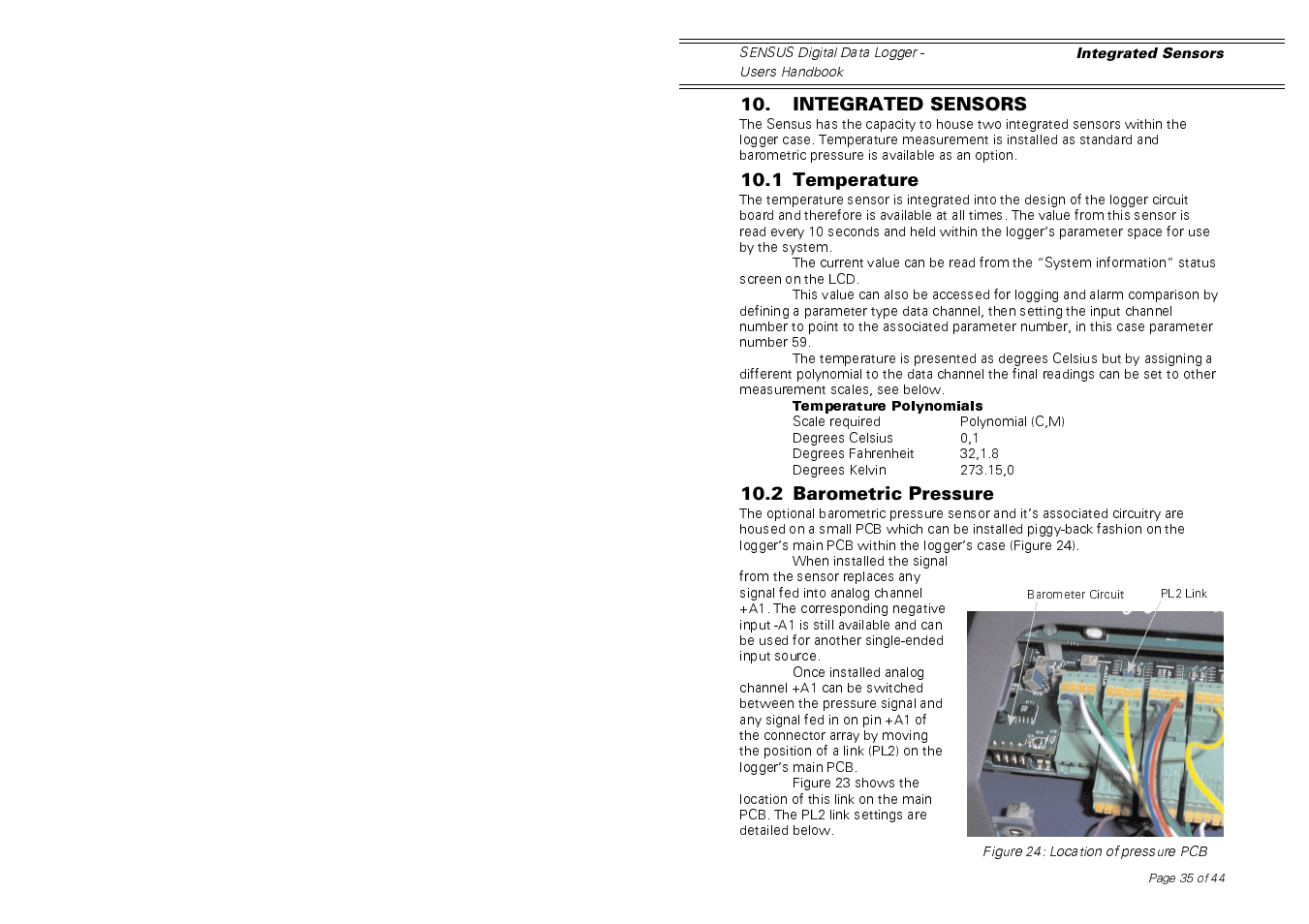 Casella CEL Sensus data logger unit User Manual | Page 35 / 44