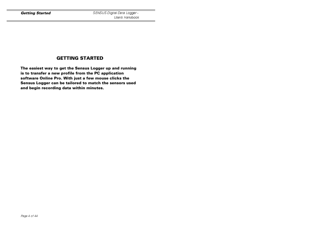 Casella CEL Sensus data logger unit User Manual | Page 4 / 44