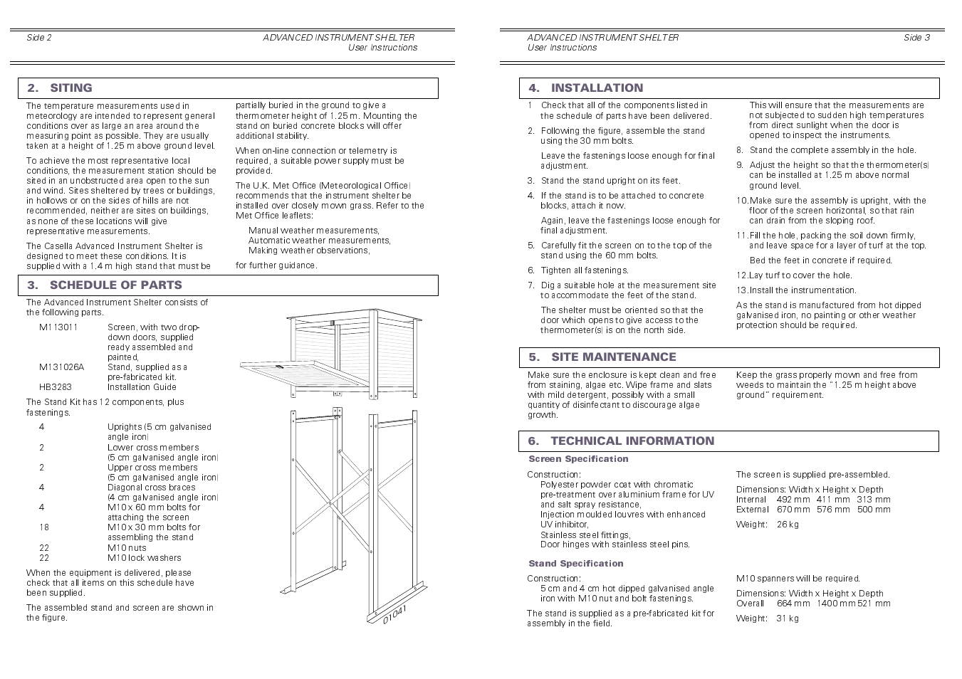 Casella CEL Advanced instrument shelter HB3283-01 User Manual | Page 2 / 2
