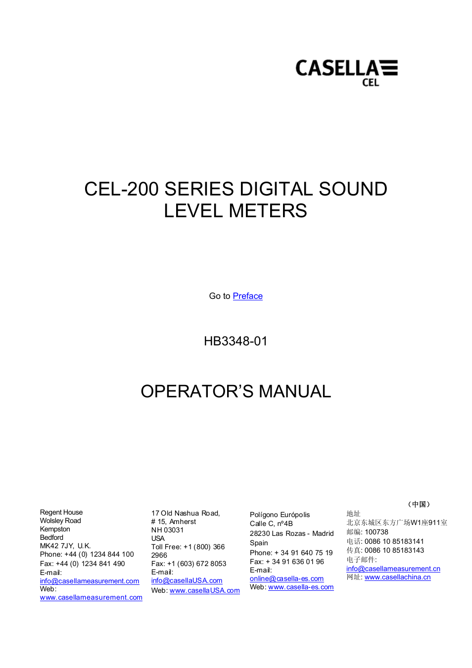Casella CEL CEL24X User Manual | 21 pages